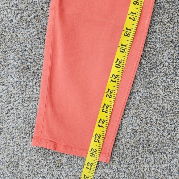 J BRAND Women's #835 TANGERINE Orange CAPRI Stretch Denim Skinny JEANS Size 27 - Picture 13 of 15